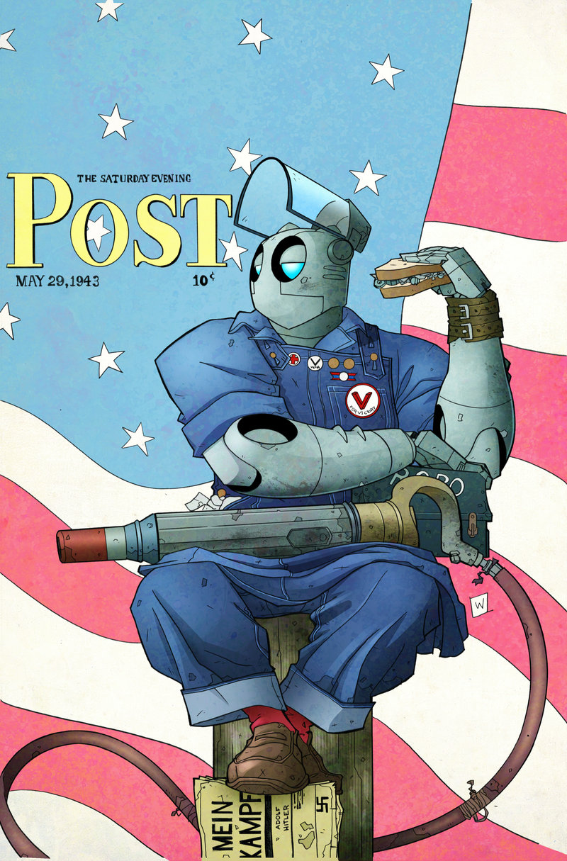Illustration for article titled Scifi and fantasy ladies pose as Rosie the Riveter for Labor Day